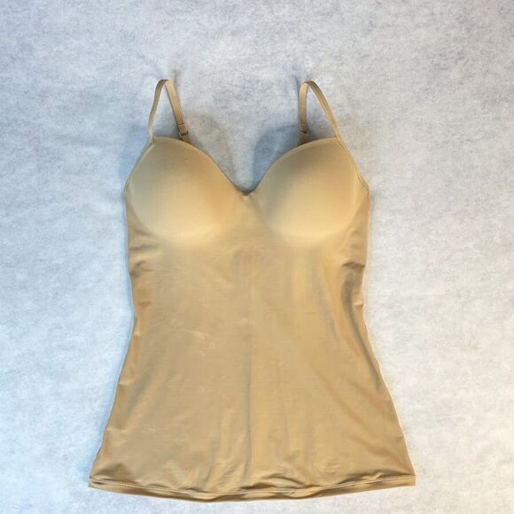 Hanro Allure Womens Size 34C Bra Camisole Nude Shapewear Layering Cami Top - Picture 1 of 12